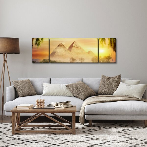 Obraz - Pyramidy (170x50 cm)