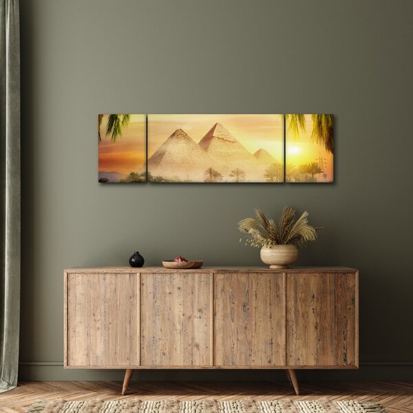 Obraz - Pyramidy (170x50 cm)