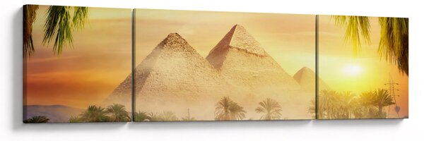 Obraz - Pyramidy (170x50 cm)