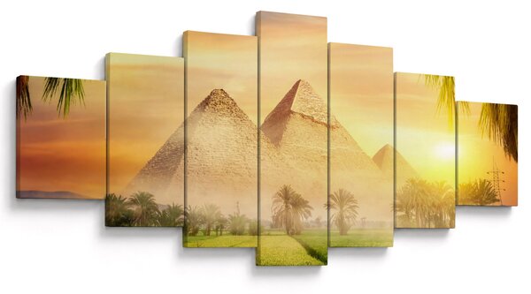 Obraz - Pyramidy (210x100 cm)