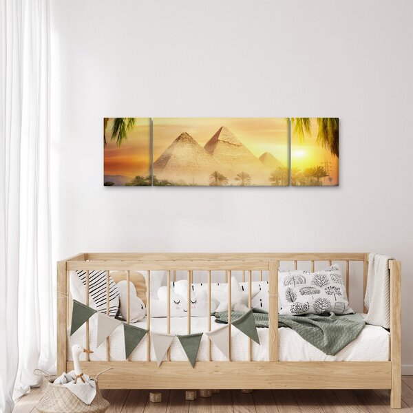 Obraz - Pyramidy (170x50 cm)