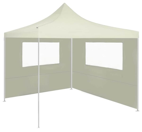 Boční stěna k party stanu s okny 4 x 2 m krémová 3070421