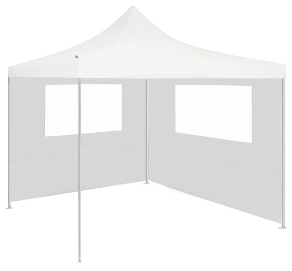 Boční stěna k party stanu s okny 4 x 2 m bílá 3070424