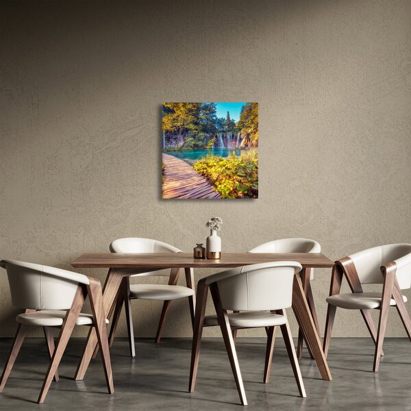 Obraz - Plitvická jezera, Chorvatsko (30x30 cm)