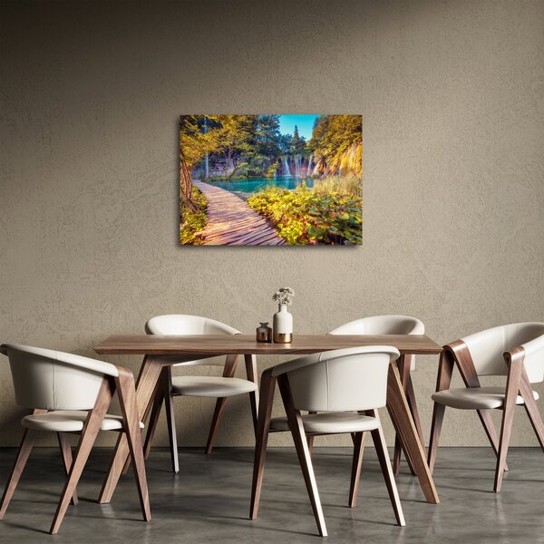 Obraz - Plitvická jezera, Chorvatsko (70x50 cm)