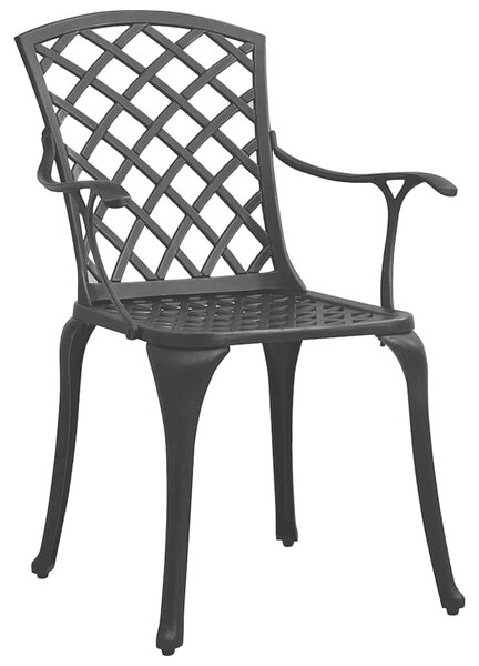 5dílný bistro set litý hliník černý 3070608
