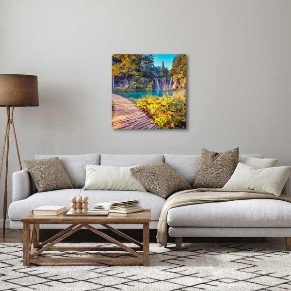 Obraz - Plitvická jezera, Chorvatsko (30x30 cm)
