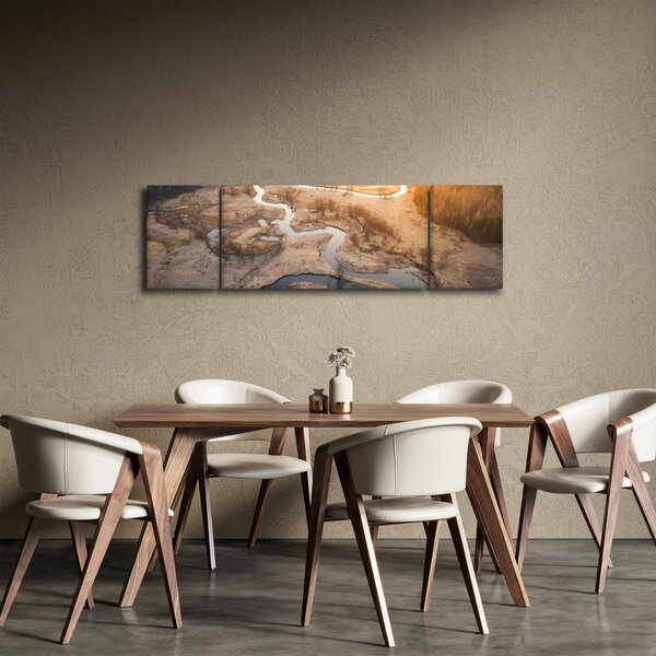 Obraz - Úsvit nad meandry (170x50 cm)