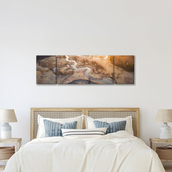 Obraz - Úsvit nad meandry (170x50 cm)