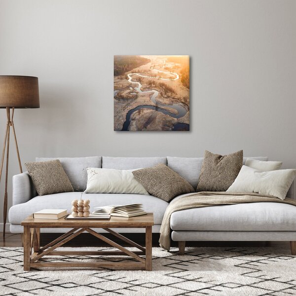 Obraz - Úsvit nad meandry (30x30 cm)