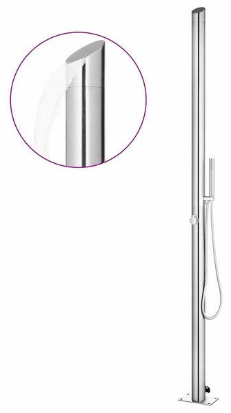 Zahradní sprcha 220 cm nerezová ocel 315942