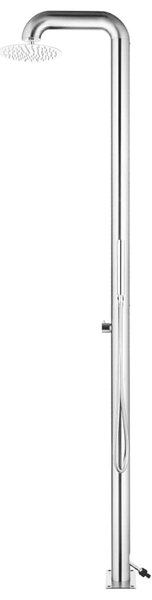 Zahradní sprcha 225 cm nerezová ocel 315941