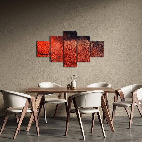 Obraz - Basketbalový míč (125x70 cm)