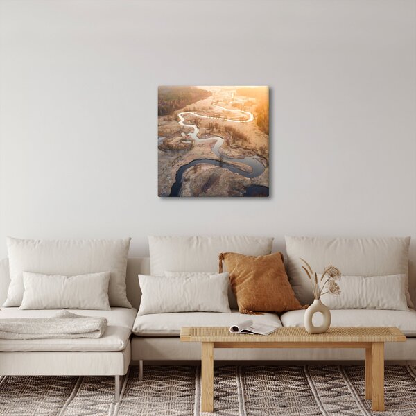 Obraz - Úsvit nad meandry (30x30 cm)