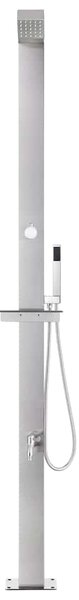 Zahradní sprcha 220 cm nerezová ocel 315939