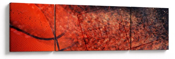 Obraz - Basketbalový míč (170x50 cm)