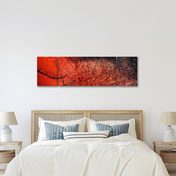 Obraz - Basketbalový míč (170x50 cm)
