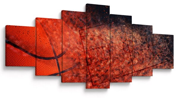 Obraz - Basketbalový míč (210x100 cm)