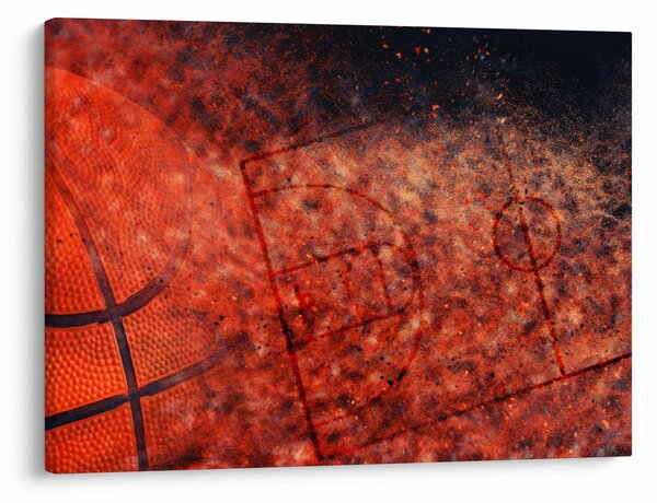 Obraz - Basketbalový míč (70x50 cm)
