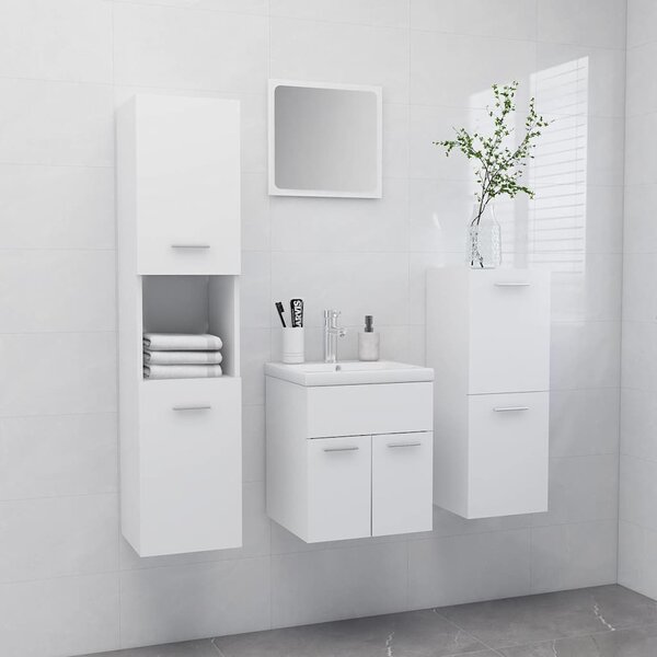 Set koupelnového nábytku bílý dřevotříska 3070901