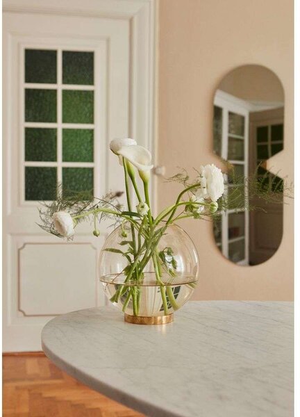 AYTM - Globe Váza w/Stand Ø21xH21 Rose/Gold