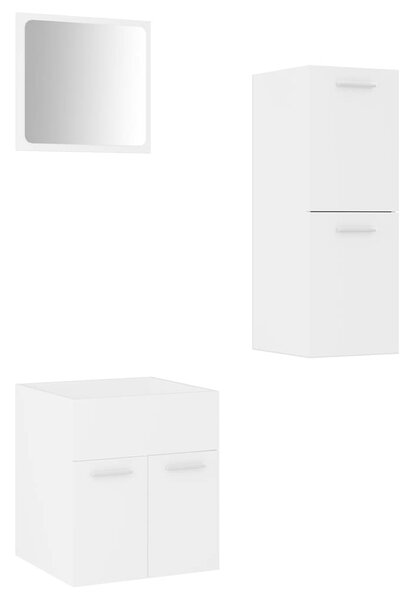 Set koupelnového nábytku bílý dřevotříska 3070991