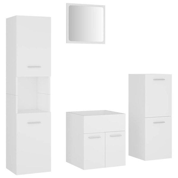 Set koupelnového nábytku bílý dřevotříska 3070901