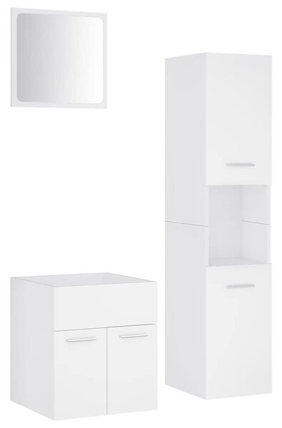 Set koupelnového nábytku bílý dřevotříska 3070946