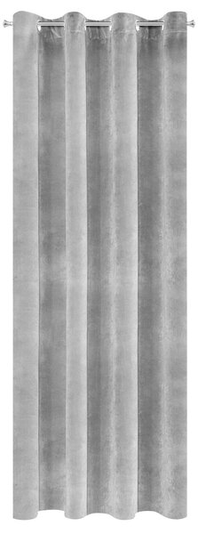 ZATEMŇOVACÍ ZÁVĚS NA KROUŽCÍCH RIA 140X250 CM ŠEDÁ