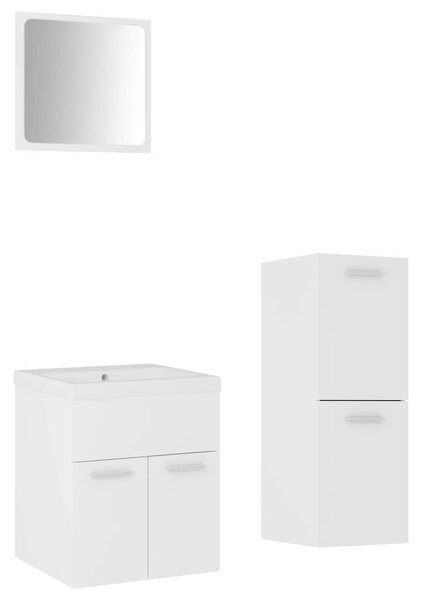 Set koupelnového nábytku bílý dřevotříska 3071171
