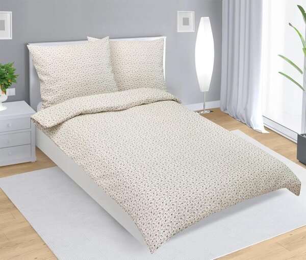 Povlečení krepové Béžová 80/432 - 140x200, 70x90 cm