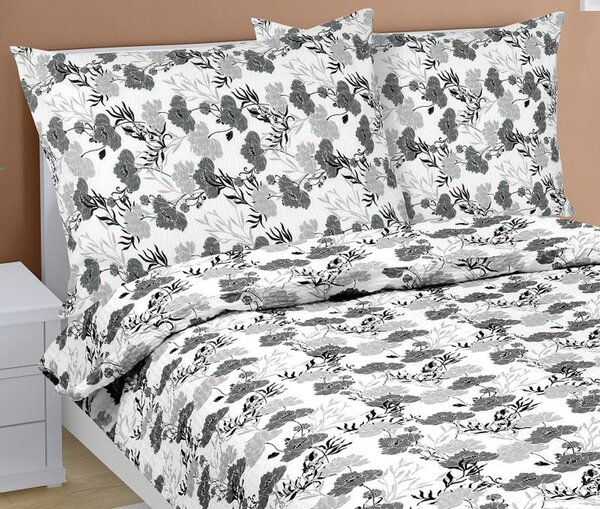 Povlečení krepové Šedá 80/804 - 140x200, 70x90 cm