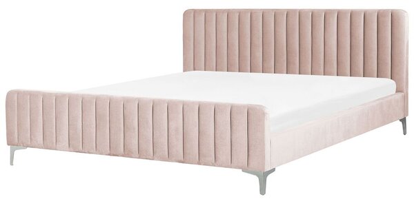 Čalouněná postel 180x200 cm Laraine (růžová) (s roštem). Akce -11%.. Vlastní profesionální přeprava až k Vám domů 1035513