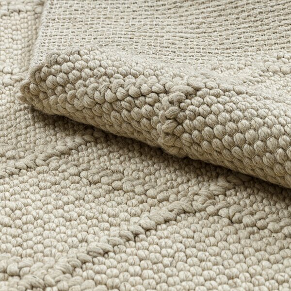 Dywany Łuszczów, Kusový koberec Tahar 99001B cream, 120x180, bílá, ložnice