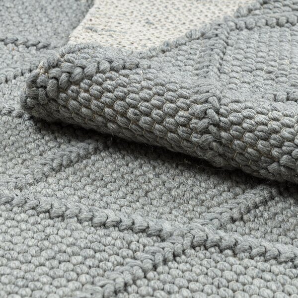Dywany Łuszczów, Kusový koberec Tahar 99001G grey, 90x150, šedá, ložnice