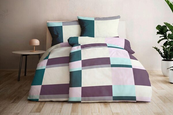POVLEČENÍ, vícebarevná, purpurová, 135/200 cm Grund - Online Only povlečení, Online Only
