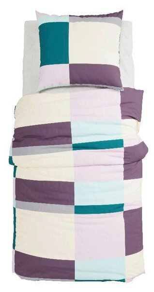 POVLEČENÍ, vícebarevná, purpurová, 135/200 cm Grund - Online Only povlečení, Online Only