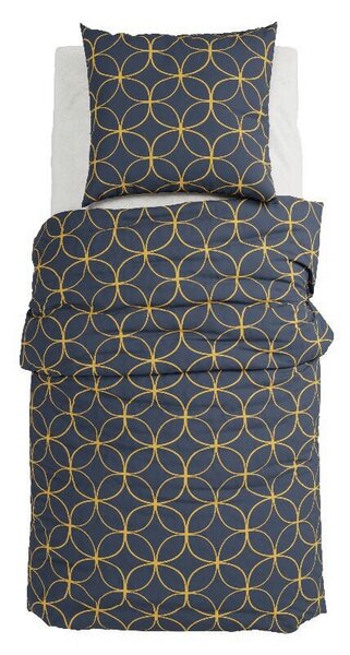 POVLEČENÍ, žlutá, tmavě modrá, 140/200 cm Grund - Online Only povlečení, Online Only