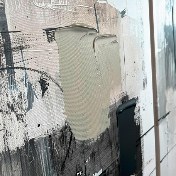 MALBA NA PLÁTNĚ, abstraktní, 70/100 cm Monee - Obrazy na plátně