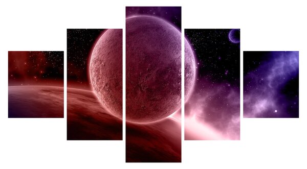Obraz - Planeta (125x70 cm)