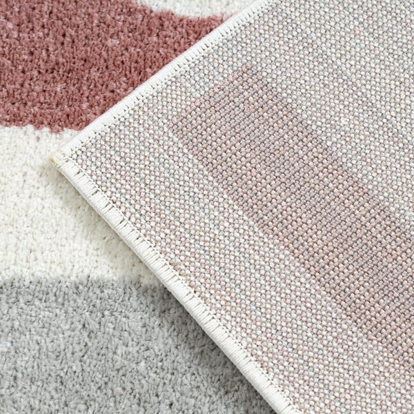 Dywany Łuszczów, Kusový koberec Fusion 0213 white/dark pink, 80x150, vícebarevná, kancelář