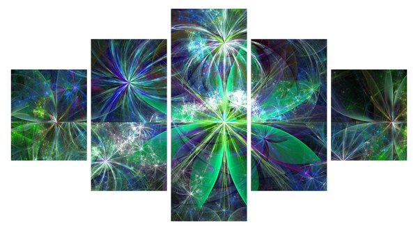 Obraz - Abstraktní geometrické tvary (125x70 cm)