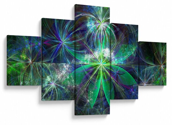 Obraz - Abstraktní geometrické tvary (125x70 cm)