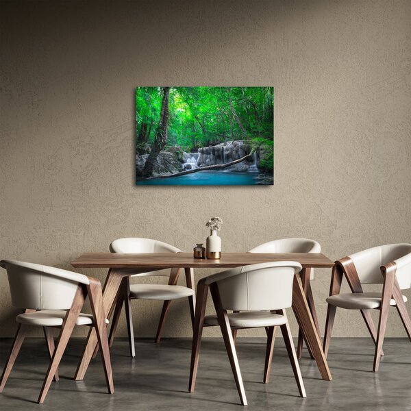 Obraz - Vodopád Erawan, Kanchanaburi, Thajsko (70x50 cm)