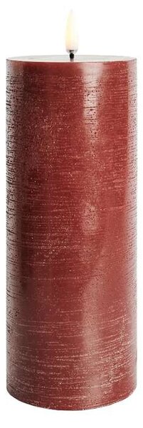 Uyuni Lighting - Sloupková Svíčka LED 7,8 x 20,3 cm Rustic Carmine Red Lighting - Lampemesteren