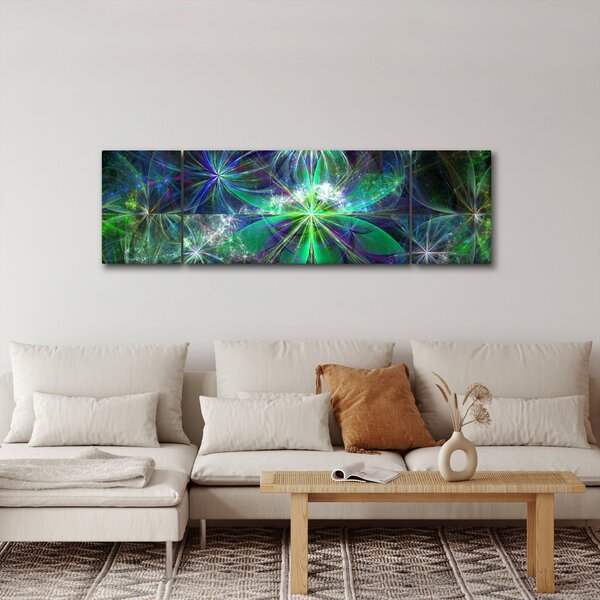 Obraz - Abstraktní geometrické tvary (170x50 cm)
