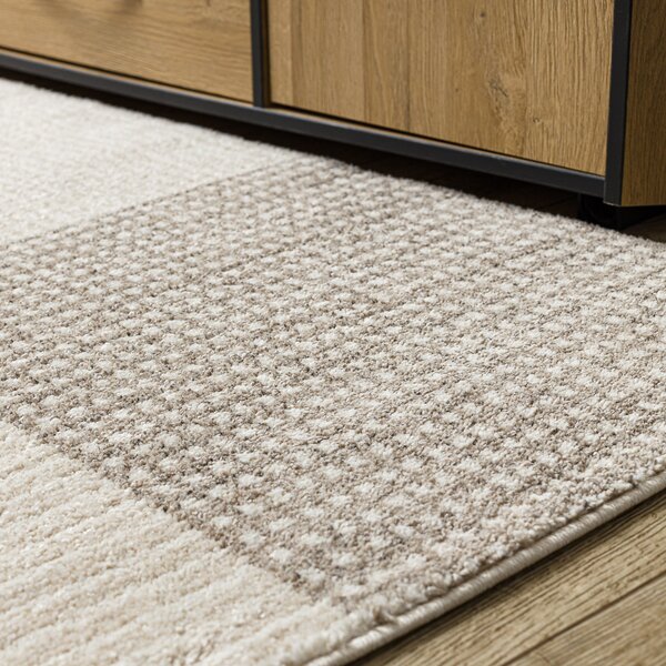 Dywany Łuszczów, Kusový koberec Fusion 0805 cream/beige, 80x150, béžová, kancelář