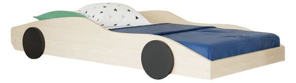 Dětská auto postel ve tvaru sporťáku DRIFTY - Červená - černá, 80x160 cm