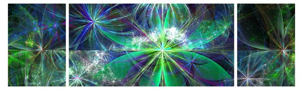 Obraz - Abstraktní geometrické tvary (170x50 cm)