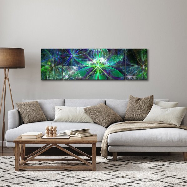 Obraz - Abstraktní geometrické tvary (170x50 cm)